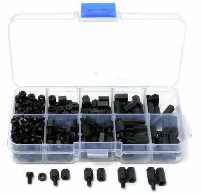 DIY Nut & Bolt Set Spacer Hex Screw Nut Assortment Kit