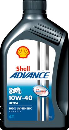 Shell Advance 4t Ax7 10W-40 API SN Full-Synthetic Engine Oil