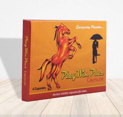 Play Win Plus Herbal Vitality Capsule For Power Strength & Stamina for Men (4 Capsule)
