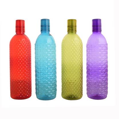 Aarushi Egypt Unbrakable Plastic Water Bottles (Set of 4) 1000 ml