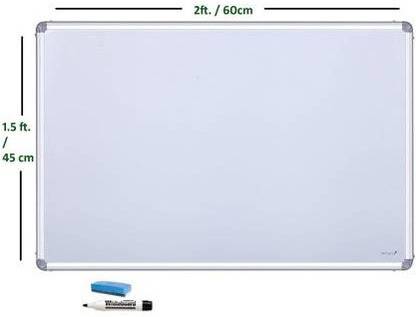 rissing trader Magnetic Magnetic Whiteboard One Side White Marker and Back Side Chalk Board Surface Whiteboards