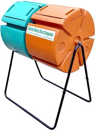 Spintech Rotary Twin drum COMPOSTER PP (Polypropylene) Dustbin