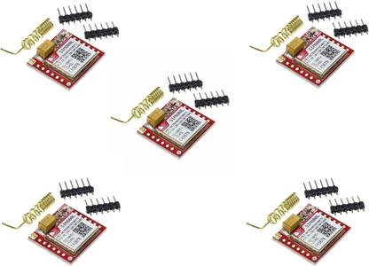 EPICTAC SIM800L GPRS GSM Module Quad-Band 850/900/1800/1900MHz 3.7~4.2V with SIM Card Slot Onboard with Antenna (Pack of 5) Electronic Components Electronic Hobby Kit