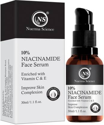 Nuerma Science 10% Niacinamide Serum with Vitamin C & E For Fairness & Reducing Signs of Ageing