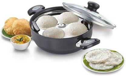 Prestige Hard Anodised Multi Kadai 220mm Standard Idli Maker