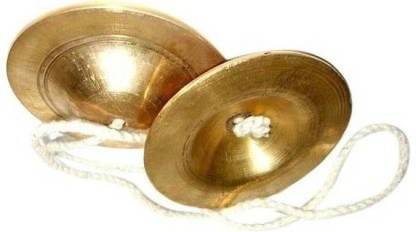 Fellix Brass (Pittal) Manjeera /Manjira/manjoora Musical Instrument-Medium Size Kartal Instrument Kartal Instrument