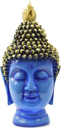 Real Craft Fangshui Vastu Lord Gautam Buddha Face Head Idol for Gifting,Home,Corporate,Office For Peace tranquillity Decorative Showpiece  -  23 cm