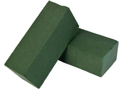 Vardhman Floral foam Bricks used in natural,dry & artificial flower arrangment , 2 Per Package, each size 23 x 10 x 8 cm