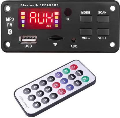 Gadget Hero's Audio Player MP3 Decoder Board 12V Module With Remote. FM, USB & Bluetooth Connectivity. AM0 MP3 Player