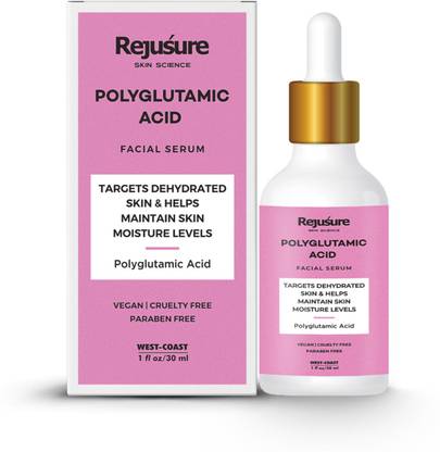 Rejusure Polyglutamic Acid Facial Serum Targets Dehydrated Skin & Helps Maintain Skin Moisture Levels - 30ml