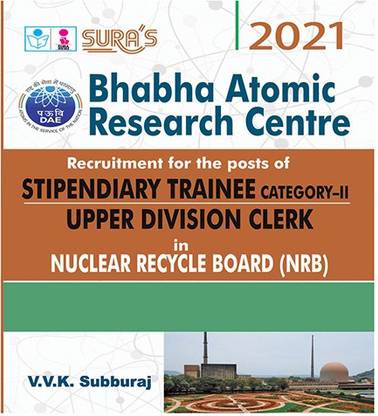 Bhabha Atomic Research Centre (Stipendiary Trainee Category II & Upper Division Clerk) exam Books