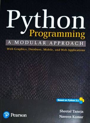 Python Programming A Modular Approach