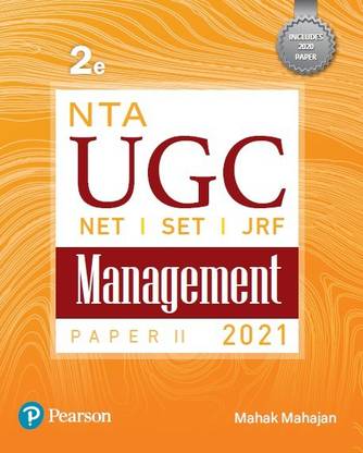 NTA UGC(NET/SET/JRF) Paper 2- Management | 2021 | Second Edition | By Pearson