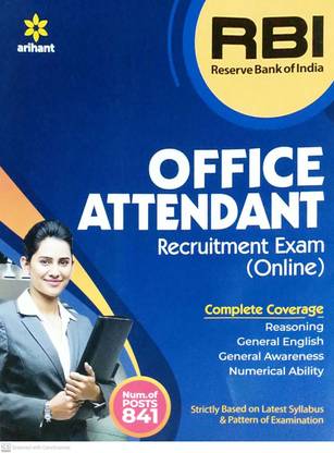 Reserve Bank of India RBI Office Attendant Exam Guide 2021