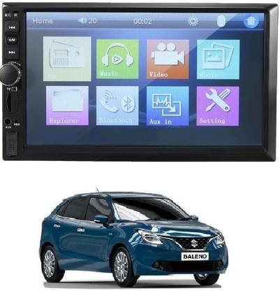 RKPSP 7Inch Double Din Screen For Baleno Universal For All Models Car Stereo