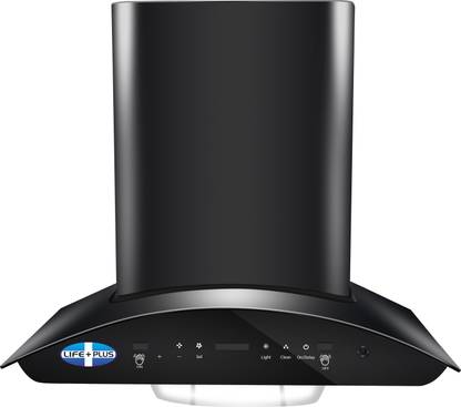 LifePlus Rainbow AutoClean bk Auto Clean Wall Mounted black coated 1200 CMH Chimney