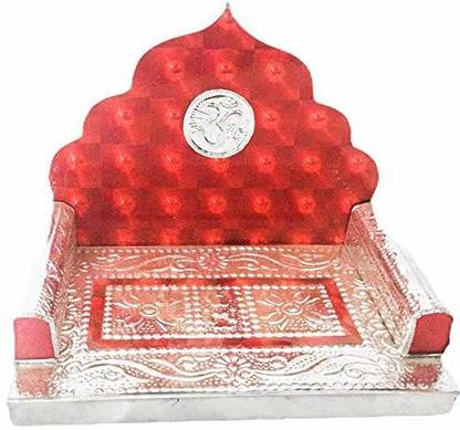 krishnagallery1 Laddu Gopal Singhasan Medium Size Wooden Pooja Chowki
