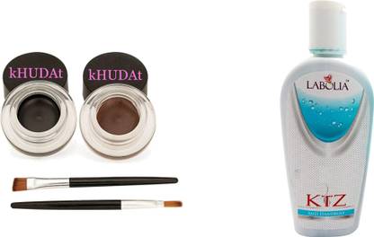 kHUDAt Gel Eyeliner Brown,Black & Ktz Anti Dandruff Shampoo (100 ml)