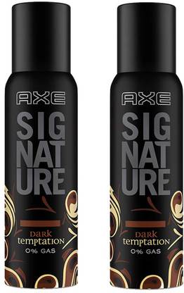 AXE signature dark temptation body perfume 2*122ml Body Spray  -  For Men
