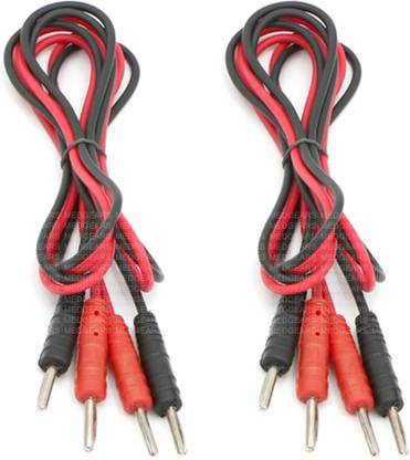 Physiogears IFT and Muscle Stimulator Wire for Physiotherapy machine ( Pack of 4 ) Physiotherapy Wire Electrotherapy Device