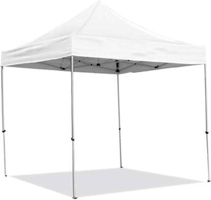 Ab Sab Portable Foldable Pop-up Gazebo Tent Canopy Display-6.5X6.5 ft White Fabric Gazebo
