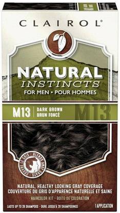 Clairol Natural Instincts For Men Hair Color, Dark Brown (M13) , Dark Brown