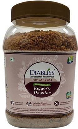 DiaBliss Diabetic Friendly Low Glycemic Index GI Jaggery - - Pack of 8 Powder Jaggery