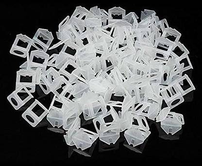 HOIVA (PACK OF 140) Plastic Tile Levelling Spacer Clips 3 MM for Both Floor & Walls Lever Tool