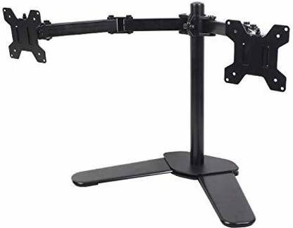 Gadget Wagon 13" - 27" Dual Monitor Desktop Long Swinging arm Bracket 100 x 100 mm vesa Stand, Swivel & tilt Desk Mount Monitor Arm