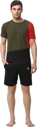 Men Multicolor Top & Shorts Set