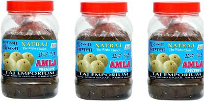 NATRAJ The Right Choice Amla/Gooseberry Murabba, (Pack of 3 x 1 kg Each) Immunity Booster Amla Ka Murabba Saver Pack=3Kg Amla Murabba