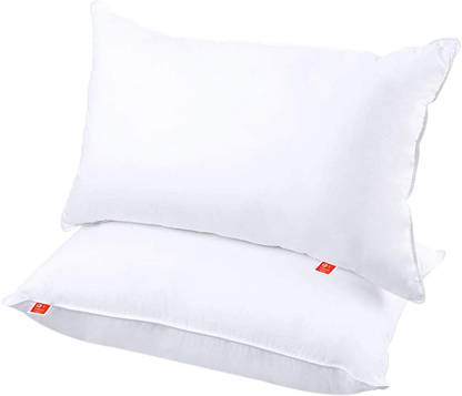 THUKRAN Polyester Fibre Solid Sleeping Pillow Pack of 2