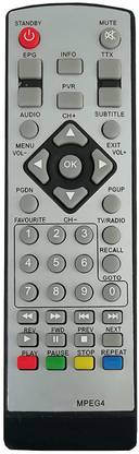 BhalTech DVB MPEG4 Set Top Box PAGARIA Remote Controller