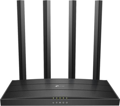 TP-Link Archer C6 MU-MIMO Gigabit 1200 Mbps Wireless Router  (Black, Dual Band)