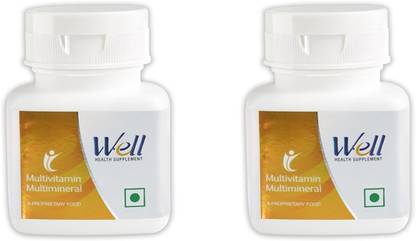 Well Multivitamin Multimineral Nutraceutical 30 Tablets (Pack of 2)