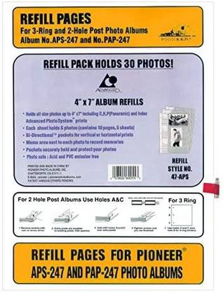 Pioneer 4x7 APS 247 Album Refill Album