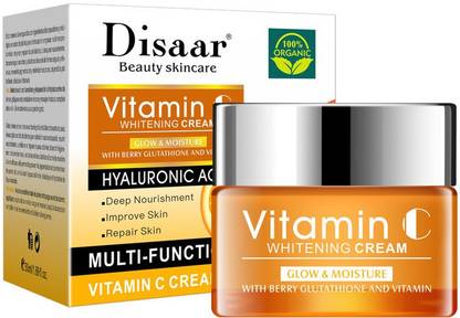 Disaar VITAMIN C FACE CREAM WITH MULTI-FUNCTION ESSENCE 100% ORGANIC