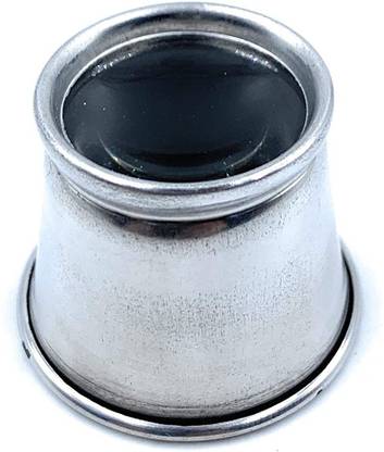 Scorpion Watchmakers Eye Loupe Aluminium Hands-Free Magnifying Glass Pocket Sized Portable Lens for Watchmaking, Watch Repair, Jewellery, Diamond & Gemstone Grading, Model Making, General Magnifier 1pc
