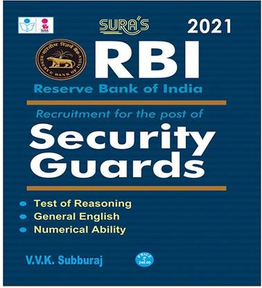 Reserve Bank of India (RBI) Security Guards Exam Books