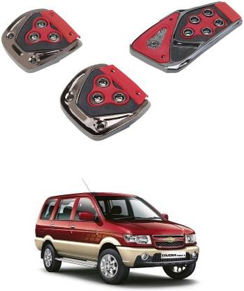 Qiisx 3 Pcs Non-Slip Manual Car Pedals kit Pad Covers Set Compatible with Chevrolet Tavera Car Pedal