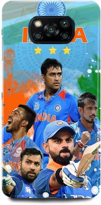 play fast Back Cover for POCO X3 Pro,MS DHONI VIRAT KOHLI ROHIT SHARMA INDIA TEAM INDIAN CRICKET TEAM