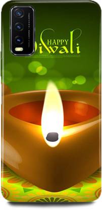 DIKRO Back Cover for ViVO Y20G, V2037, festival,deepwali,happy,diwali,happy,deepawali,deepak,