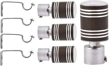 Homedecorhd Brown Curtain Knobs Metal