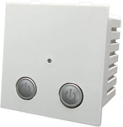 Smarteefi 2 Port WiFi Smart Switch, Compatible with Alexa, White Smart Switch