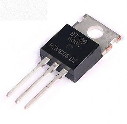 gobagee 2pcs BT136 600D TRIAC LOGIC SENSITIVE GATE 600V 4A TO220AB Electronic Components Electronic Hobby Kit