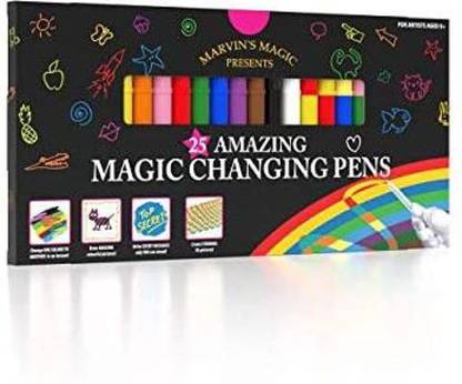 - Amazing Magic Pens Colour Changing Magic Pen Art Create 3D Lettering or Write Secret Messages Includes 25 Magic Pens SKTB07HJT7317 Gag Toy Gag Toy