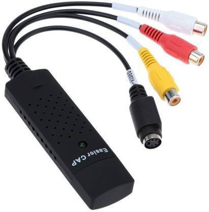 ULTRABYTES  TV-out Cable USB 2.0 Video Audio Capture Card Device Adapter VHS VCR TV to DVD Converter Support Win 2000/ Xp/Vista/7/8/10.