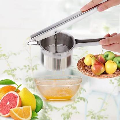 Gabbar Steel Heavy Stainless Steel Manual Press Oranges;Pomegranate Squeezer Citrus Hand Press Juicer;Potato Masher Hand Juicer