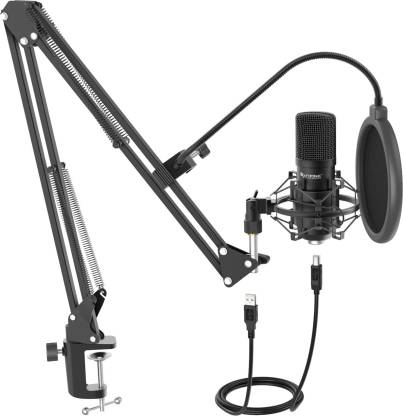 Fifine T730 UPPER PREMIUM Microphone With Arm Stand, Shock Mount,Clip,Cable,Filter & Cap