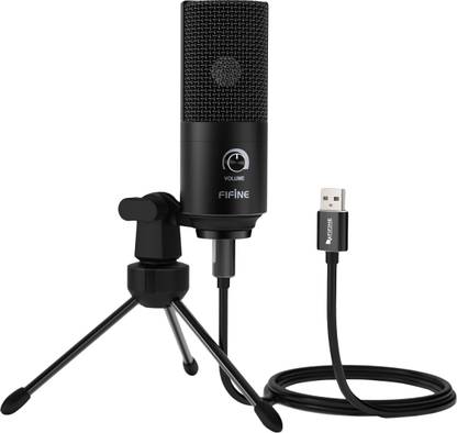 Fifine K680 Multipurpose Wired Microphone With Tripod,Cable A-Male to B-Male & Adapter